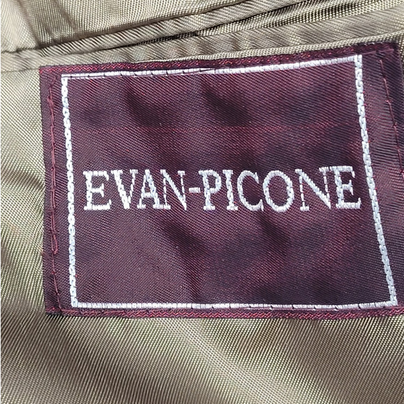 Host Pick Union Made Evan Picone Wool Check Two Button Vintage Blazer Jacket - Picture 4 of 10